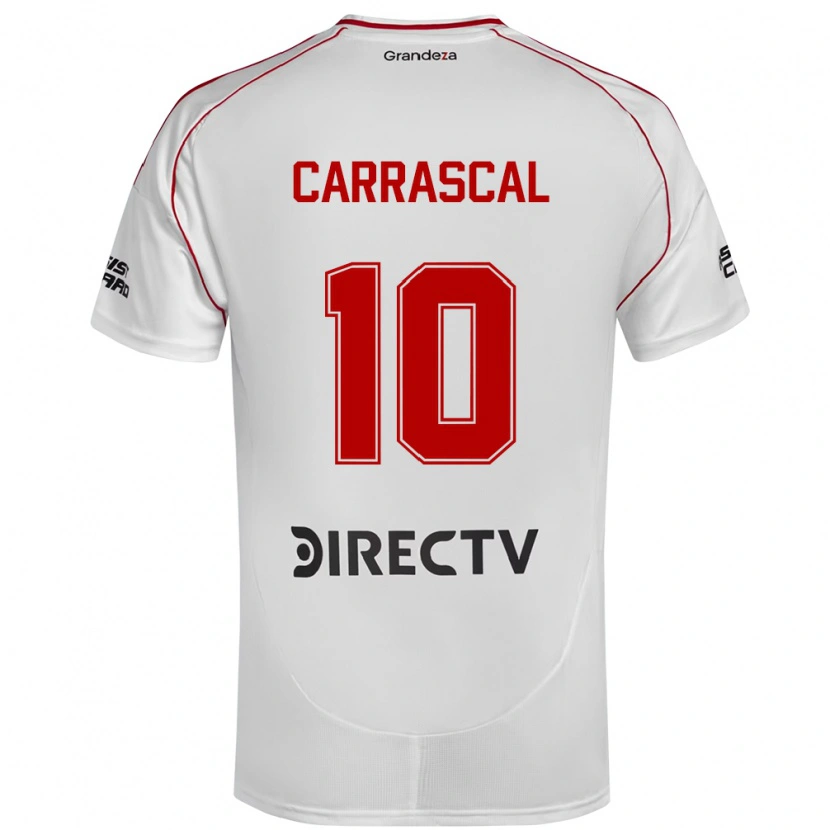 Danxen Niño Camiseta Jorge Carrascal #10 Borgoña Magenta 1ª Equipación 2025/26 La Camisa México