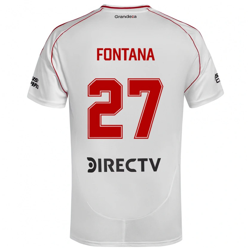 Danxen Niño Camiseta Agustin Fontana #27 Borgoña Magenta 1ª Equipación 2025/26 La Camisa México