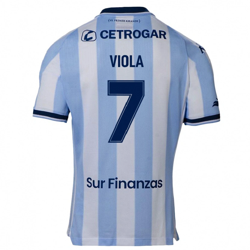 Danxen Niño Camiseta Nazarena Viola #7 Azul Celeste 1ª Equipación 2025/26 La Camisa México