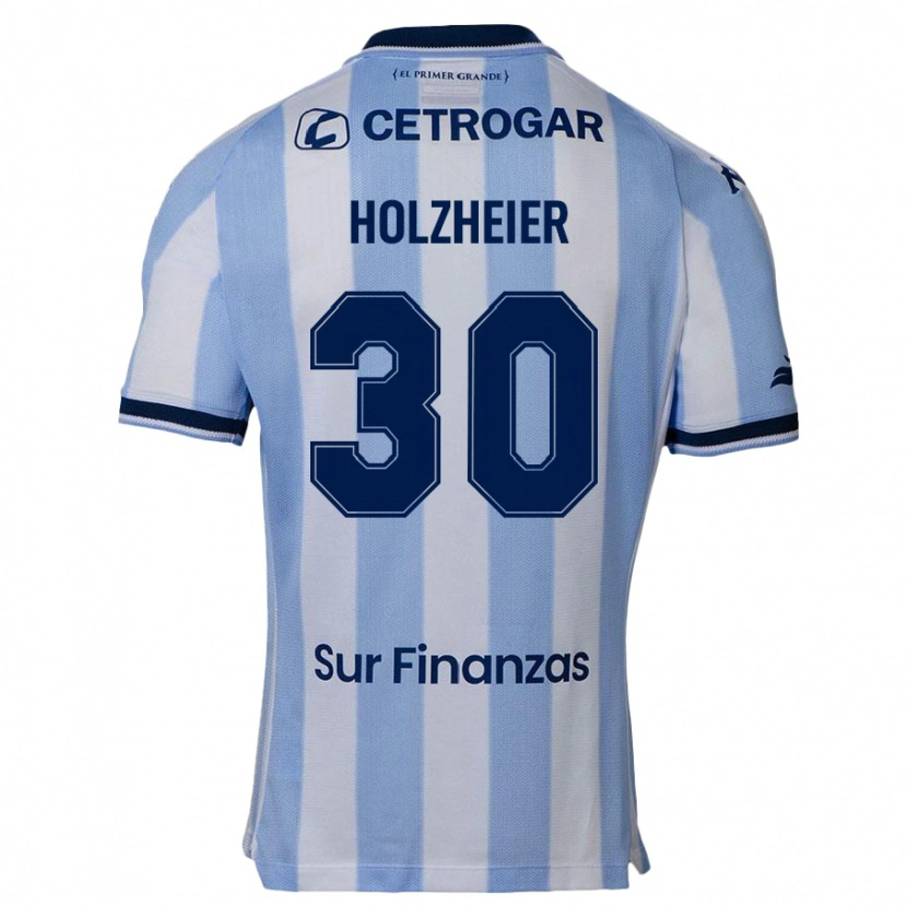Danxen Niño Camiseta Agostina Holzheier #30 Azul Oscuro 1ª Equipación 2025/26 La Camisa México