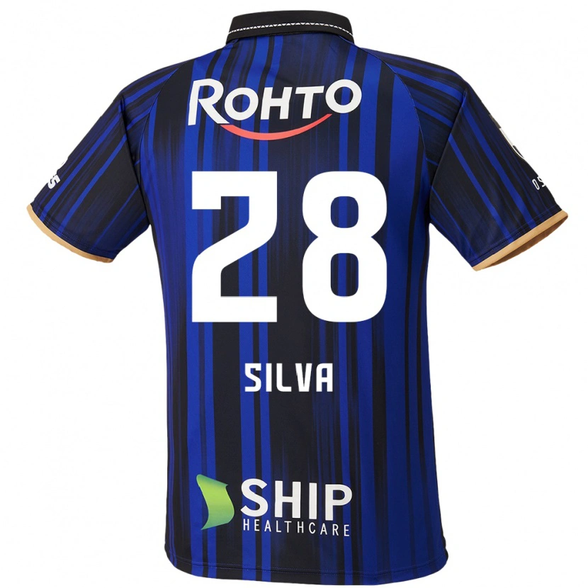 Danxen Niño Camiseta Wellington Silva #28 Blanco Azul Negro 1ª Equipación 2025/26 La Camisa México