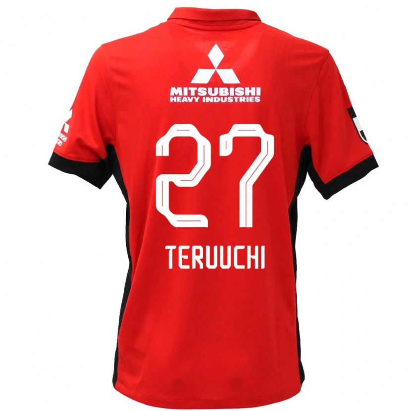 Danxen Niño Camiseta Toshikazu Teruuchi #27 Blanco Negro 1ª Equipación 2025/26 La Camisa México