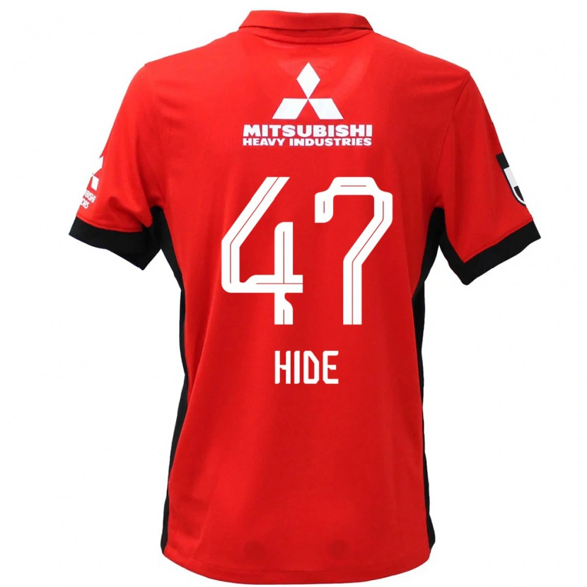 Danxen Niño Camiseta Hidetoshi Takeda #47 Rojo Blanco 1ª Equipación 2025/26 La Camisa México