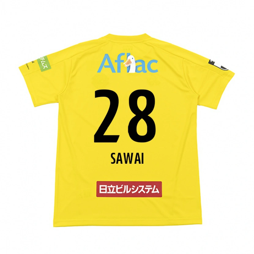 Danxen Niño Camiseta Retsu Sawai #28 Negro Amarillo 1ª Equipación 2025/26 La Camisa México