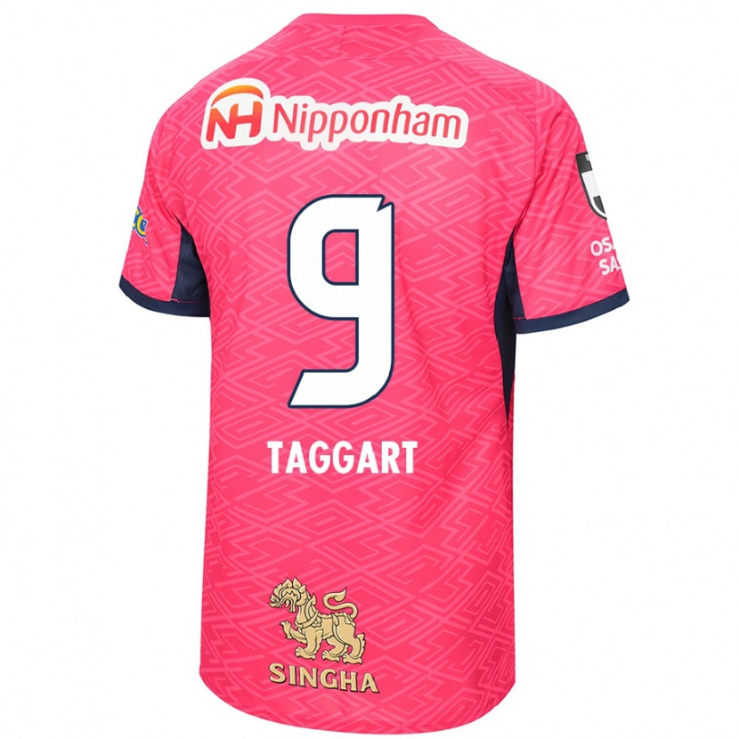 Danxen Niño Camiseta Adam Taggart #9 Blanco Rosa Sakura 1ª Equipación 2025/26 La Camisa México