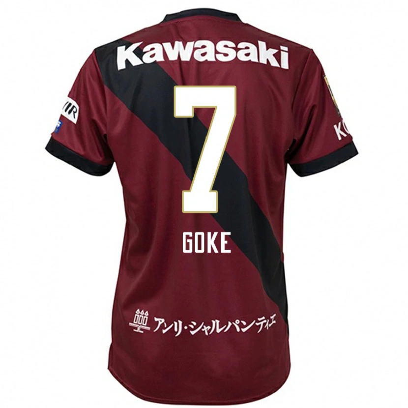 Danxen Niño Camiseta Yuta Goke #7 Blanco Negro 1ª Equipación 2025/26 La Camisa México