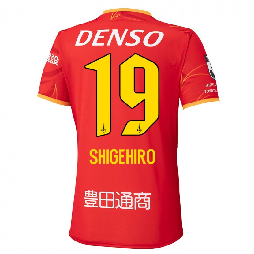 Danxen Niño Camiseta Takuya Shigehiro #19 Blanco Rojo 1ª Equipación 2025/26 La Camisa México