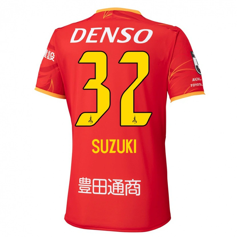 Danxen Niño Camiseta Haruto Suzuki #32 Blanco Rojo 1ª Equipación 2025/26 La Camisa México