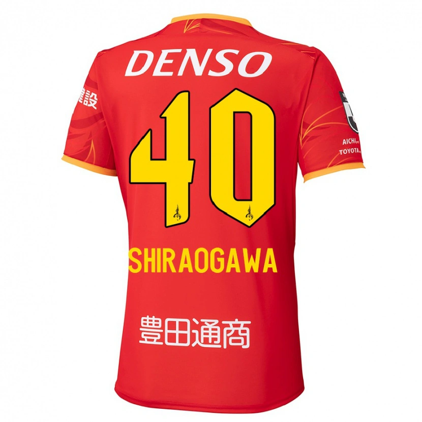 Danxen Niño Camiseta Rekuto Shiraogawa #40 Blanco Rojo 1ª Equipación 2025/26 La Camisa México