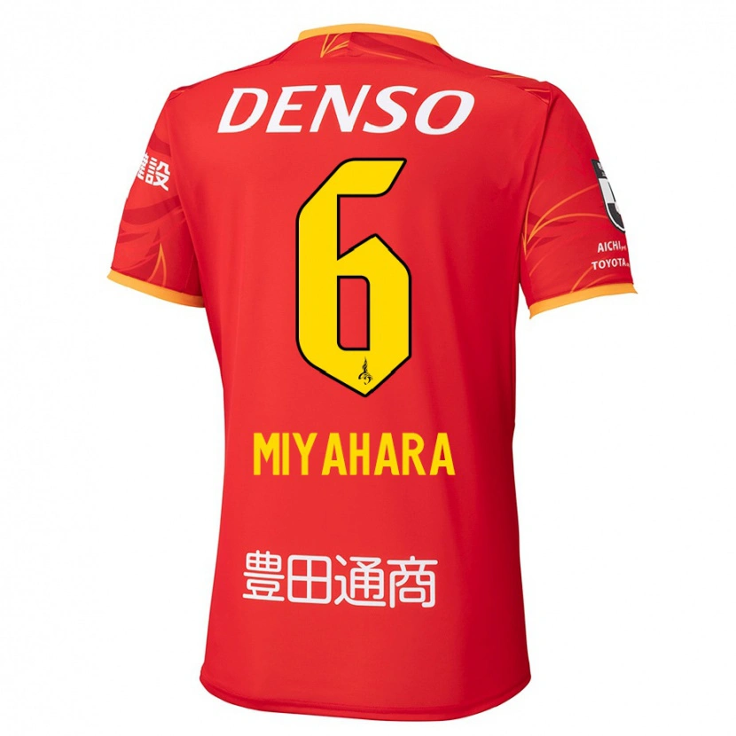 Danxen Niño Camiseta Kazuya Miyahara #6 Blanco Rojo 1ª Equipación 2025/26 La Camisa México