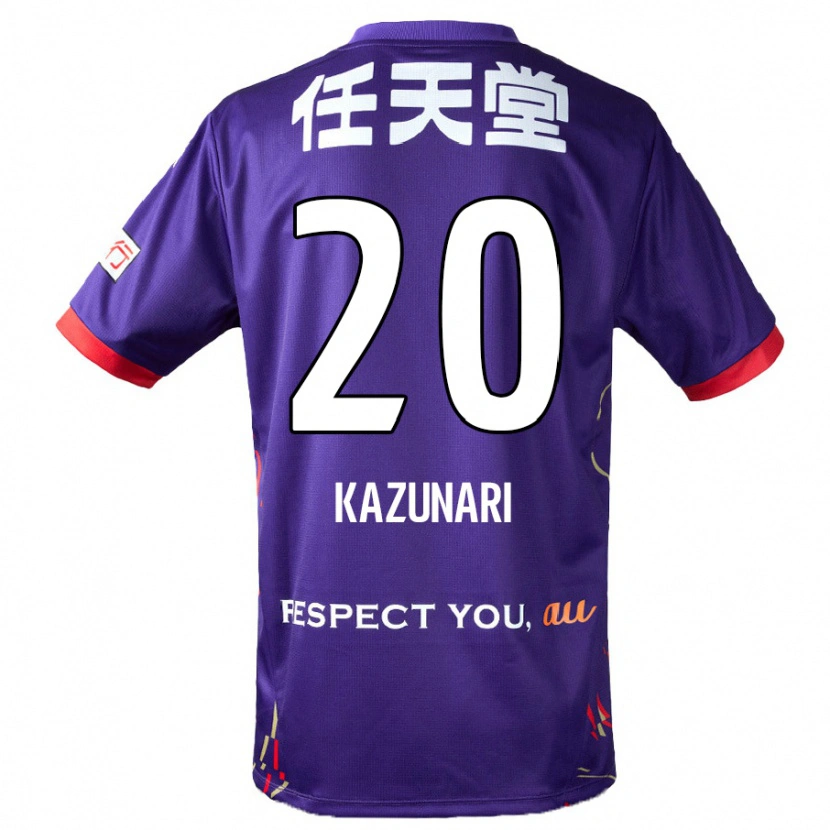 Danxen Niño Camiseta Kazunari Kita #20 Blanco Morado Negro 1ª Equipación 2025/26 La Camisa México