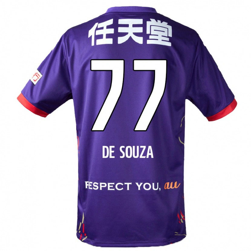 Danxen Niño Camiseta Murilo De Souza #77 Blanco Morado Negro 1ª Equipación 2025/26 La Camisa México