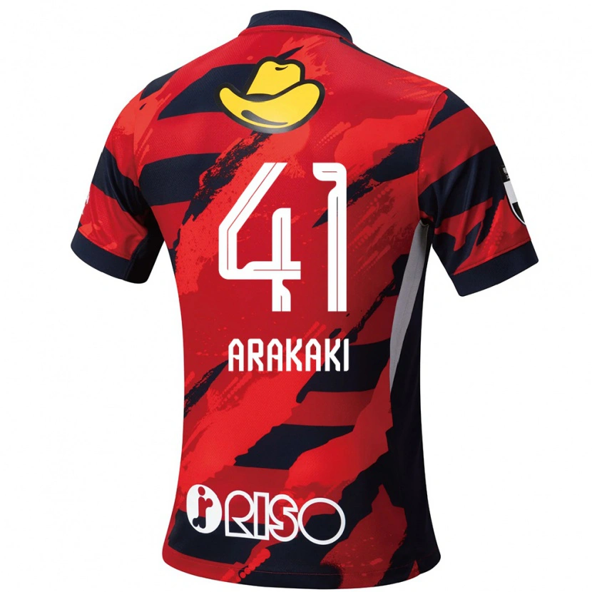 Danxen Niño Camiseta Yota Arakaki #41 Blanco Negro 1ª Equipación 2025/26 La Camisa México