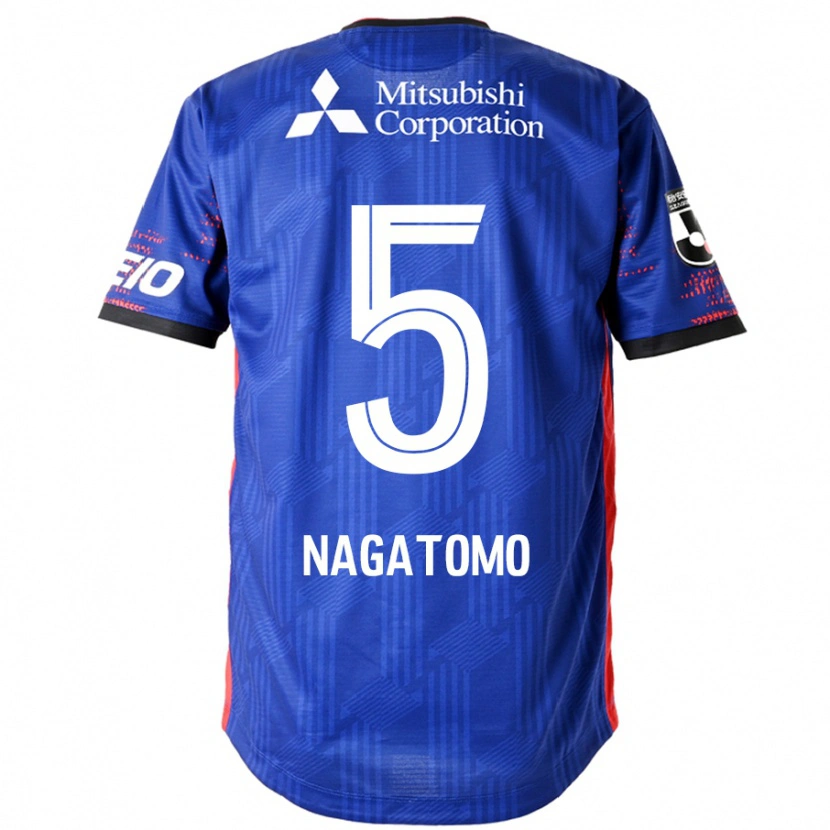 Danxen Niño Camiseta Yuto Nagatomo #5 Azul Real Blanco 1ª Equipación 2025/26 La Camisa México