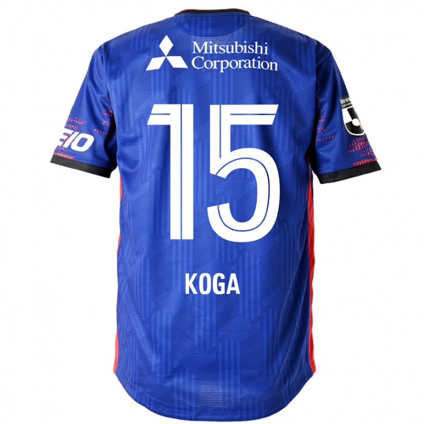 Danxen Niño Camiseta Shun Koga #15 Azul Real Blanco 1ª Equipación 2025/26 La Camisa México