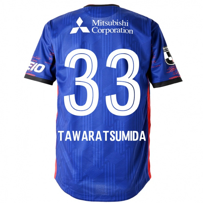 Danxen Niño Camiseta Kota Tawaratsumida #33 Azul Real Blanco 1ª Equipación 2025/26 La Camisa México