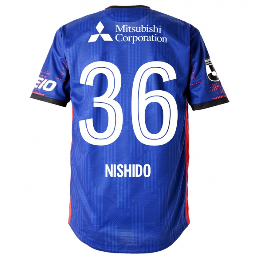 Danxen Niño Camiseta Hisatoshi Nishido #36 Azul Real Blanco 1ª Equipación 2025/26 La Camisa México