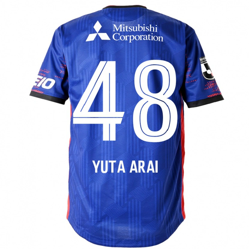 Danxen Niño Camiseta Yuta Arai #48 Azul Real Blanco 1ª Equipación 2025/26 La Camisa México