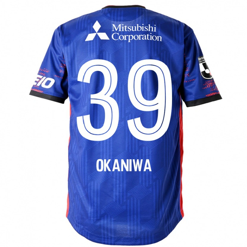 Danxen Niño Camiseta Shuto Okaniwa #39 Azul Real Blanco 1ª Equipación 2025/26 La Camisa México