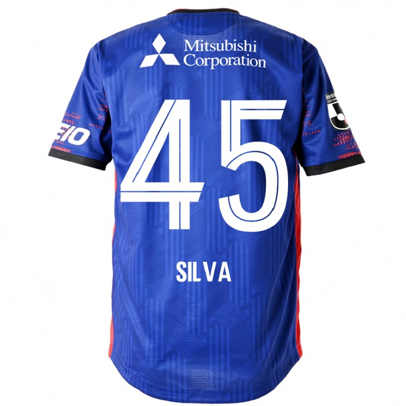 Danxen Niño Camiseta Arthur Silva #45 Azul Real Blanco 1ª Equipación 2025/26 La Camisa México