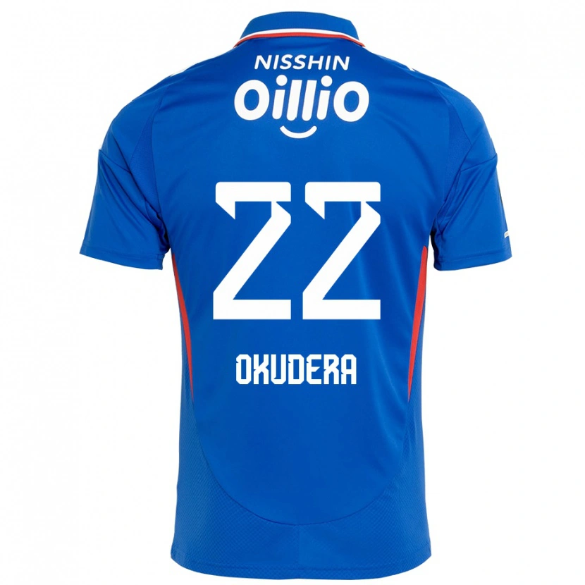 Danxen Niño Camiseta Minato Okudera #22 Blanco Azul Real 1ª Equipación 2025/26 La Camisa México