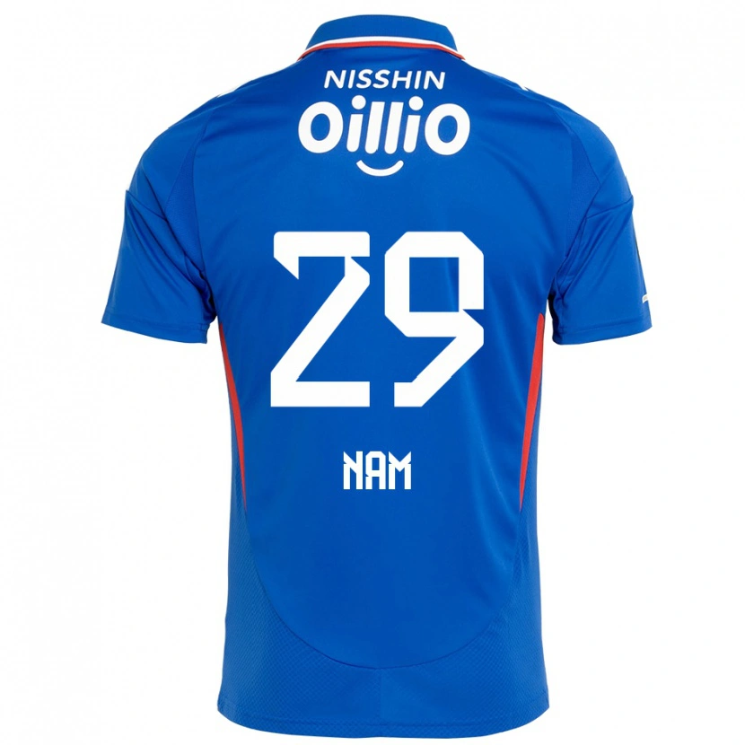 Danxen Niño Camiseta Tae-Hee Nam #29 Blanco Azul Real 1ª Equipación 2025/26 La Camisa México