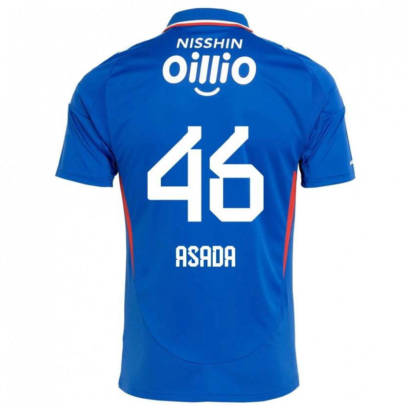 Danxen Niño Camiseta Hiroto Asada #46 Blanco Azul Real 1ª Equipación 2025/26 La Camisa México