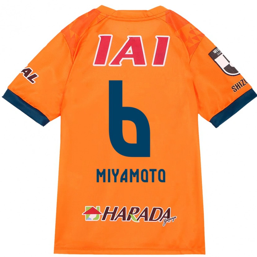 Danxen Niño Camiseta Kota Miyamoto #6 Naranja Rojo 1ª Equipación 2025/26 La Camisa México