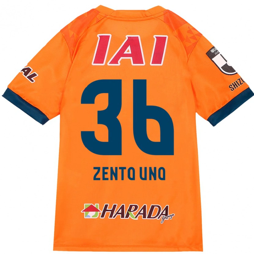 Danxen Niño Camiseta Zento Uno #36 Naranja Rojo 1ª Equipación 2025/26 La Camisa México