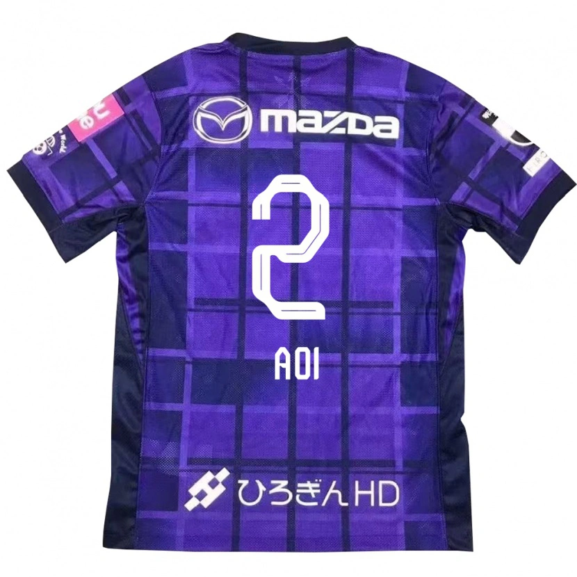Danxen Niño Camiseta Yutaro Aoi #2 Morado Naranja 1ª Equipación 2025/26 La Camisa México