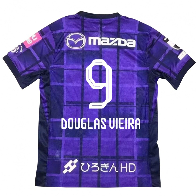 Danxen Niño Camiseta Douglas Vieira #9 Morado Naranja 1ª Equipación 2025/26 La Camisa México