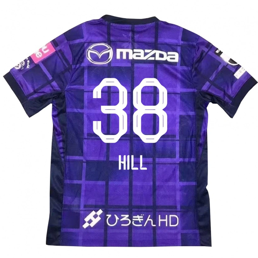 Danxen Niño Camiseta Cailen Hill #38 Morado Naranja 1ª Equipación 2025/26 La Camisa México