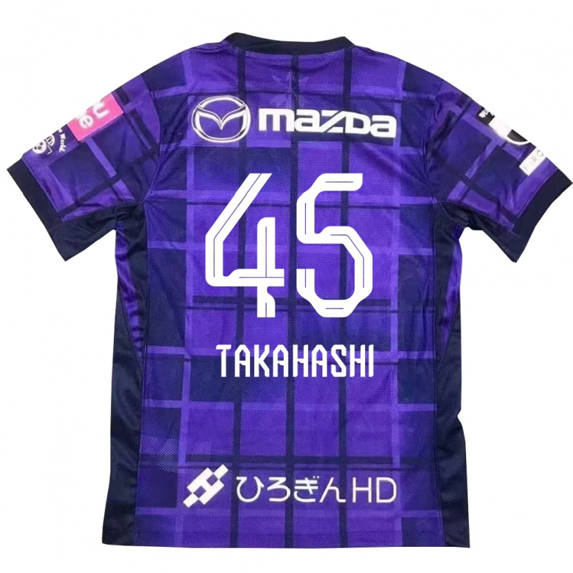 Danxen Niño Camiseta Narumi Takahashi #45 Morado Naranja 1ª Equipación 2025/26 La Camisa México