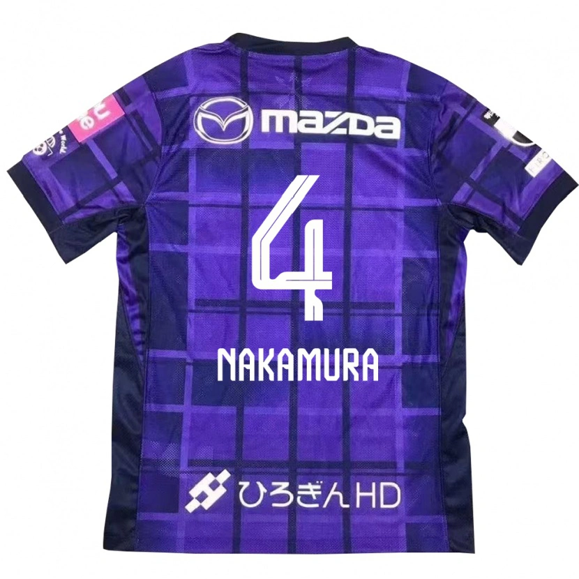 Danxen Niño Camiseta Kaede Nakamura #4 Morado Naranja 1ª Equipación 2025/26 La Camisa México