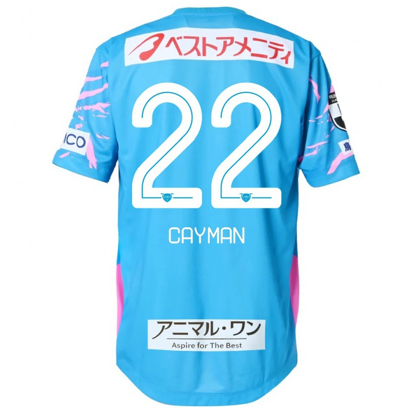 Danxen Niño Camiseta Cayman Togashi #22 Azul Rosa 1ª Equipación 2025/26 La Camisa México