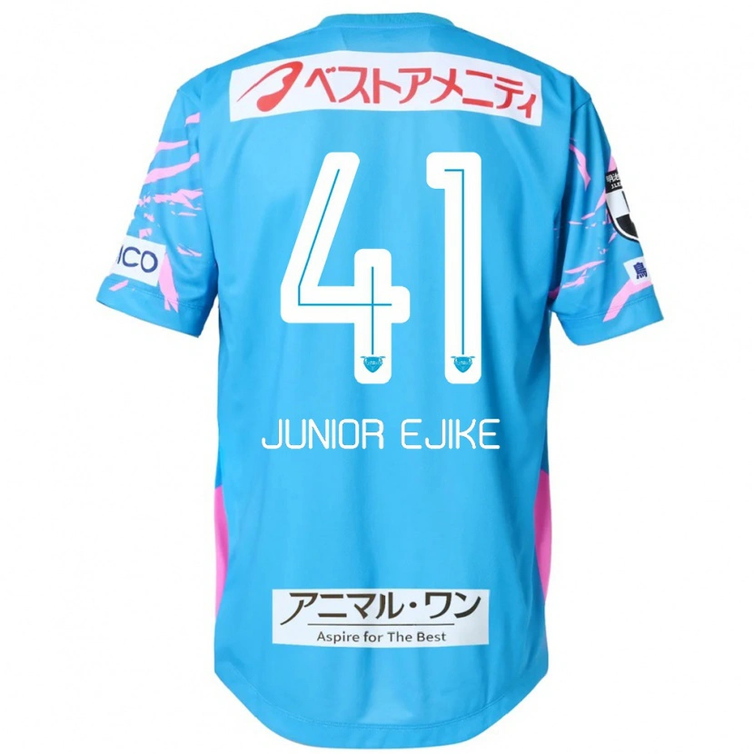 Danxen Niño Camiseta Ibuki Vincent Junior Ejike #41 Blanco Rosa 1ª Equipación 2025/26 La Camisa México