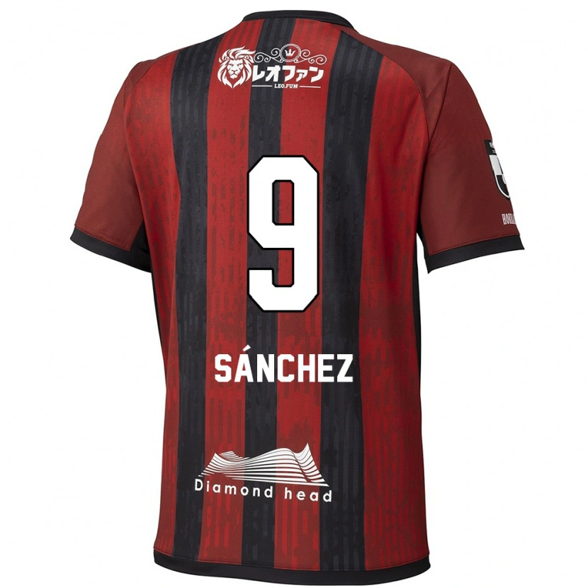 Danxen Niño Camiseta Jordi Sánchez #9 Azul Rojo 1ª Equipación 2025/26 La Camisa México