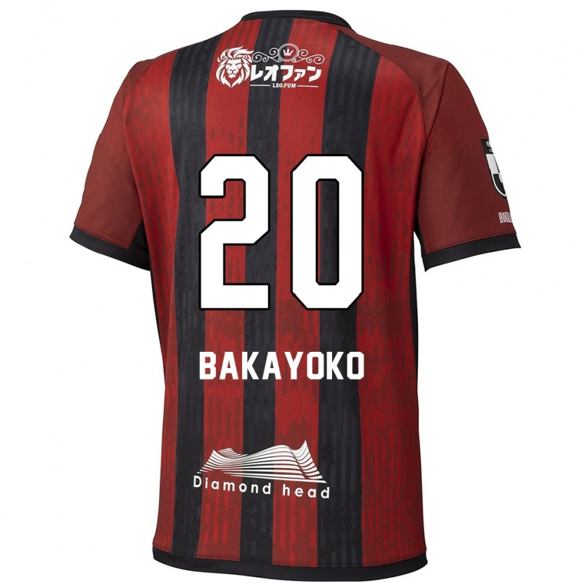 Danxen Niño Camiseta Amadou Bakayoko #20 Azul Rojo 1ª Equipación 2025/26 La Camisa México