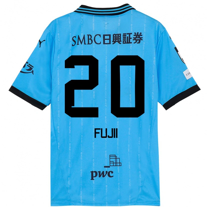 Danxen Niño Camiseta Rensuke Fujii #20 Blanco Azul Celeste 1ª Equipación 2025/26 La Camisa México