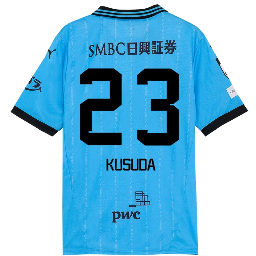Danxen Niño Camiseta Haruki Kusuda #23 Blanco Azul Celeste 1ª Equipación 2025/26 La Camisa México