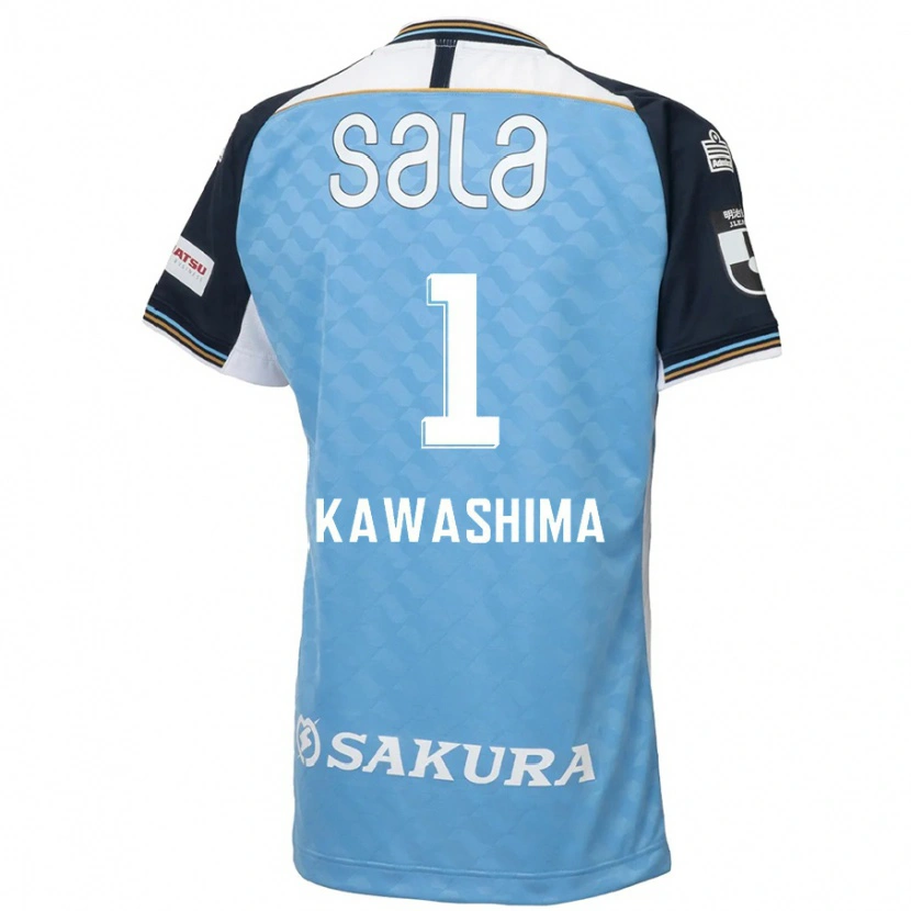 Danxen Niño Camiseta Eiji Kawashima #1 Azul Celeste Negro 1ª Equipación 2025/26 La Camisa México