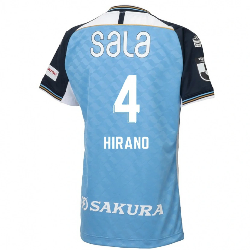 Danxen Niño Camiseta Rion Hirano #4 Blanco Negro 1ª Equipación 2025/26 La Camisa México