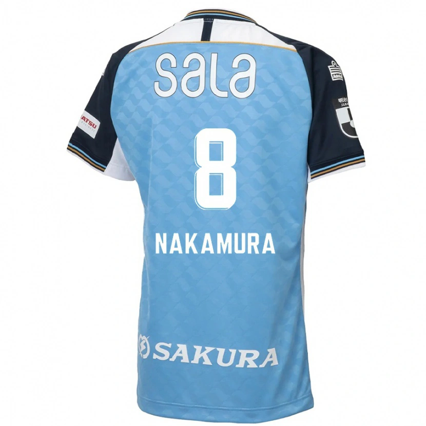 Danxen Niño Camiseta Shunta Nakamura #8 Blanco Negro 1ª Equipación 2025/26 La Camisa México