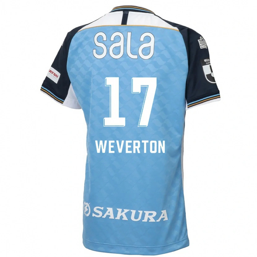 Danxen Niño Camiseta Weverton #17 Blanco Negro 1ª Equipación 2025/26 La Camisa México