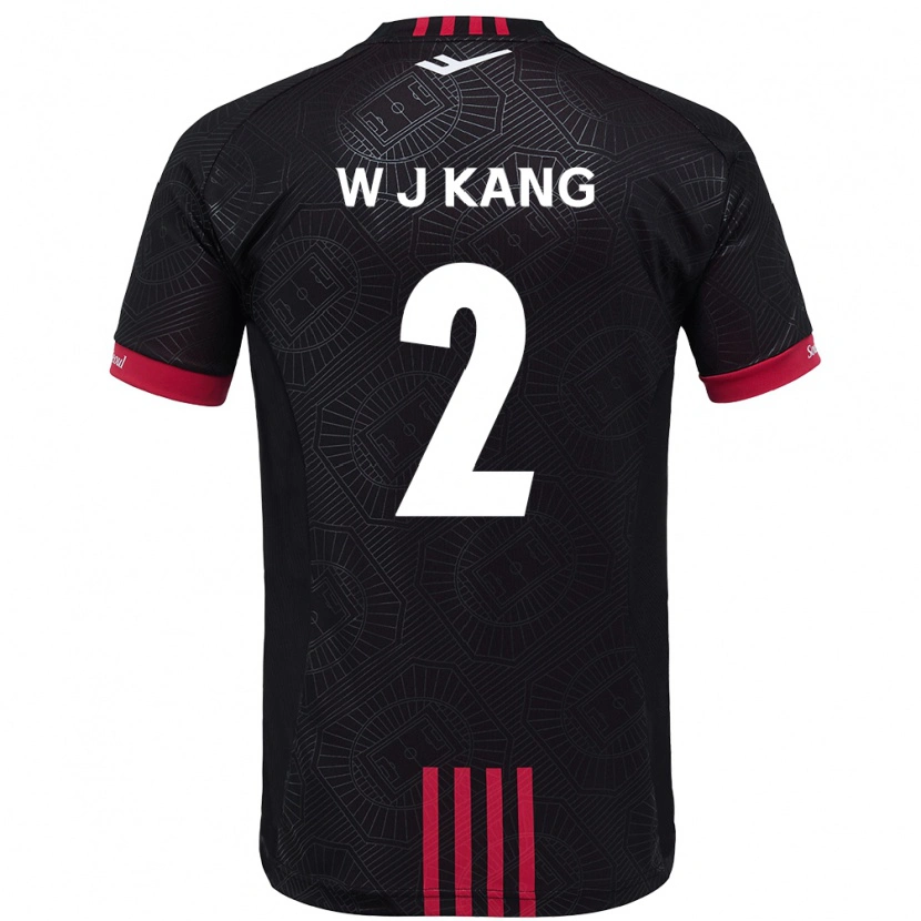Danxen Niño Camiseta Jae-Won Kang #2 Blanco Negro 1ª Equipación 2025/26 La Camisa México
