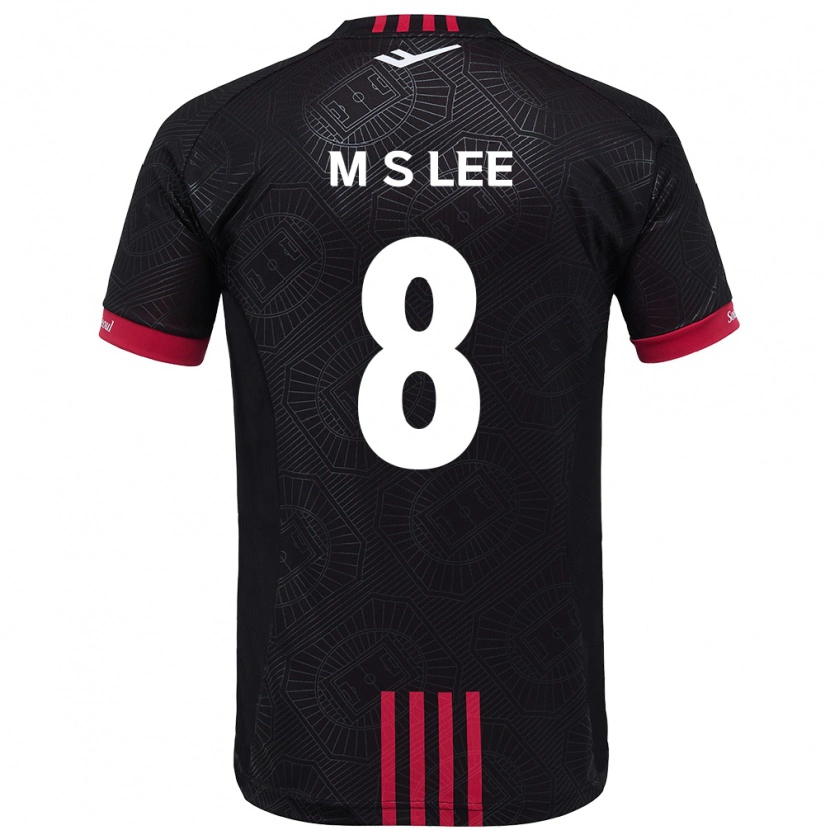 Danxen Niño Camiseta Seung-Mo Lee #8 Blanco Negro 1ª Equipación 2025/26 La Camisa México