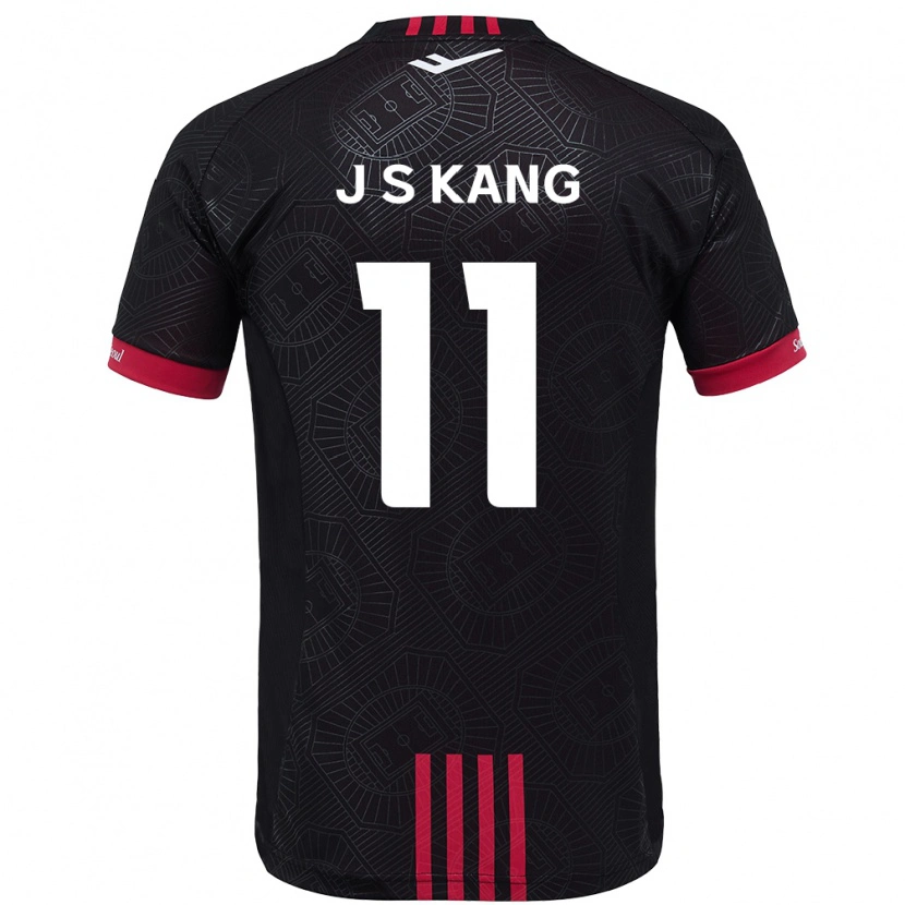 Danxen Niño Camiseta Seong-Jin Kang #11 Blanco Negro 1ª Equipación 2025/26 La Camisa México