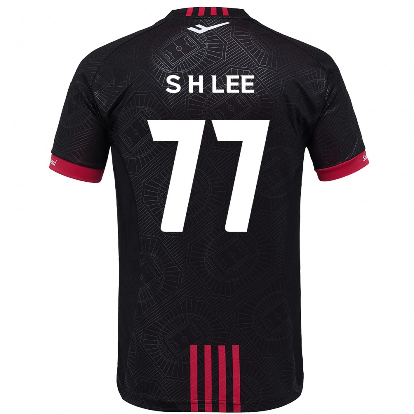 Danxen Niño Camiseta Hyeon-Seung Lee #77 Blanco Negro 1ª Equipación 2025/26 La Camisa México