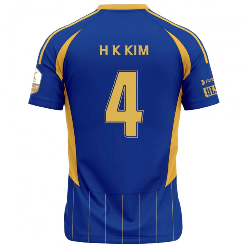 Danxen Niño Camiseta Kee-Hee Kim #4 Blanco Azul Celeste 1ª Equipación 2025/26 La Camisa México