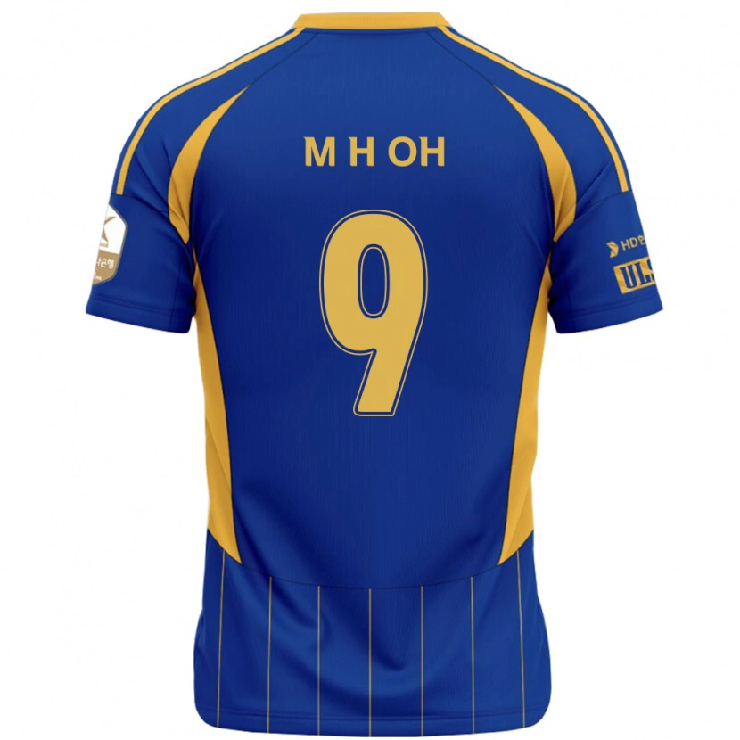 Danxen Niño Camiseta Hyun-Min Oh #9 Blanco Azul Celeste 1ª Equipación 2025/26 La Camisa México
